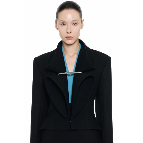 CHATS by C.Dam Sagitta Blazer in Black, view 4