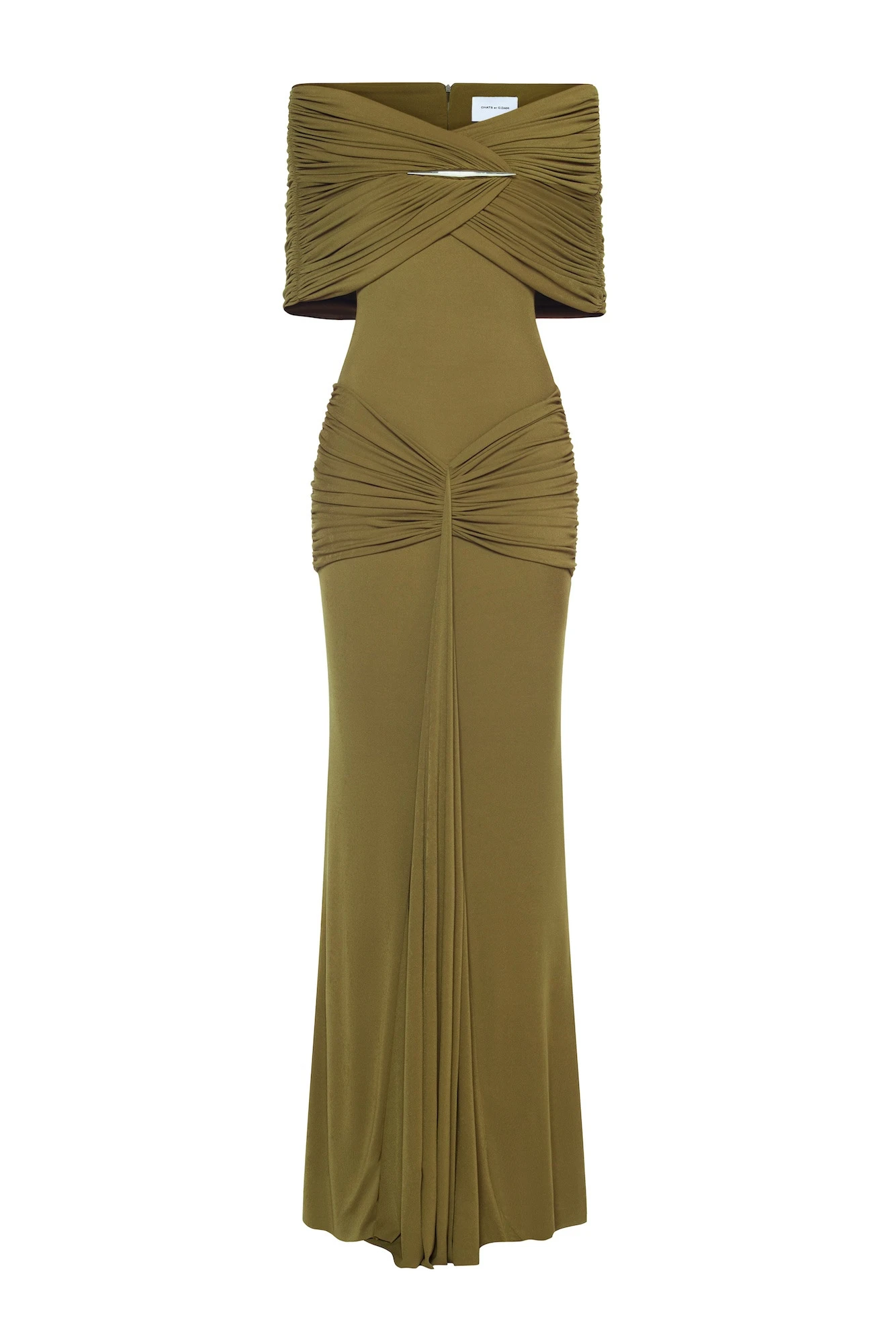 CHATS by C.Dam Sarah Dress in Brown Moss CHATS by C.Dam Sarah Dress in Brown Moss