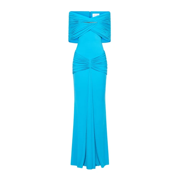 CHATS by C.Dam Sarah Dress in Cerulean Blue