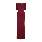 CHATS by C.Dam Sarah Dress in Maroon