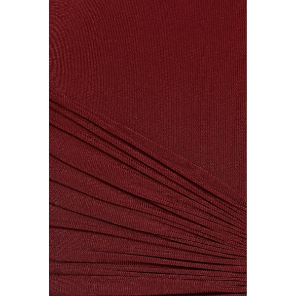CHATS by C.Dam Sarah Dress in Maroon, view 5