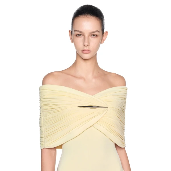 CHATS by C.Dam Sarah Dress in Yellow, view 4