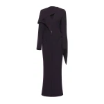 CHATS by C.Dam Selene Coat in Mulberry Red
