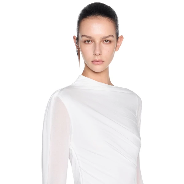 CHATS by C.Dam Selma Dress in White, view 4