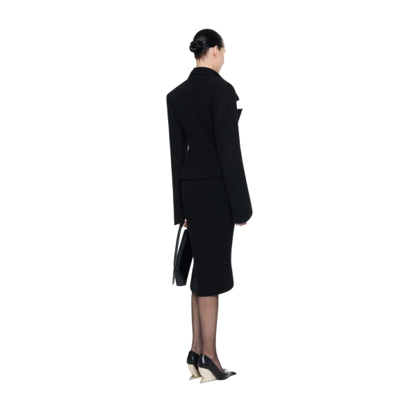 CHATS by C.Dam Sham Skirt in Black, view 3