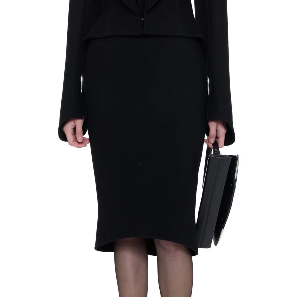 CHATS by C.Dam Sham Skirt in Black, view 4