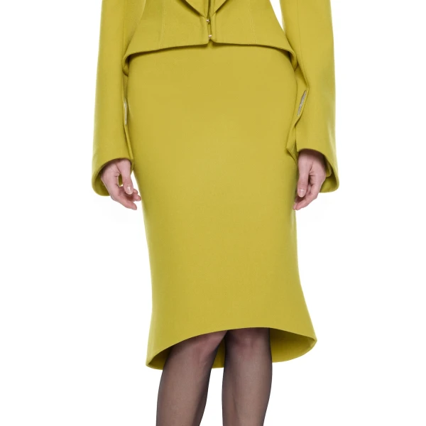 CHATS by C.Dam Sham Skirt in Chartreuse Green, view 4