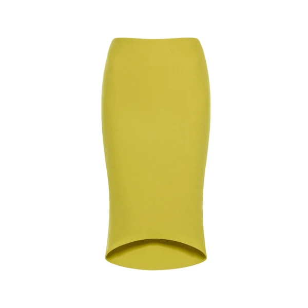 CHATS by C.Dam Sham Skirt in Chartreuse Green