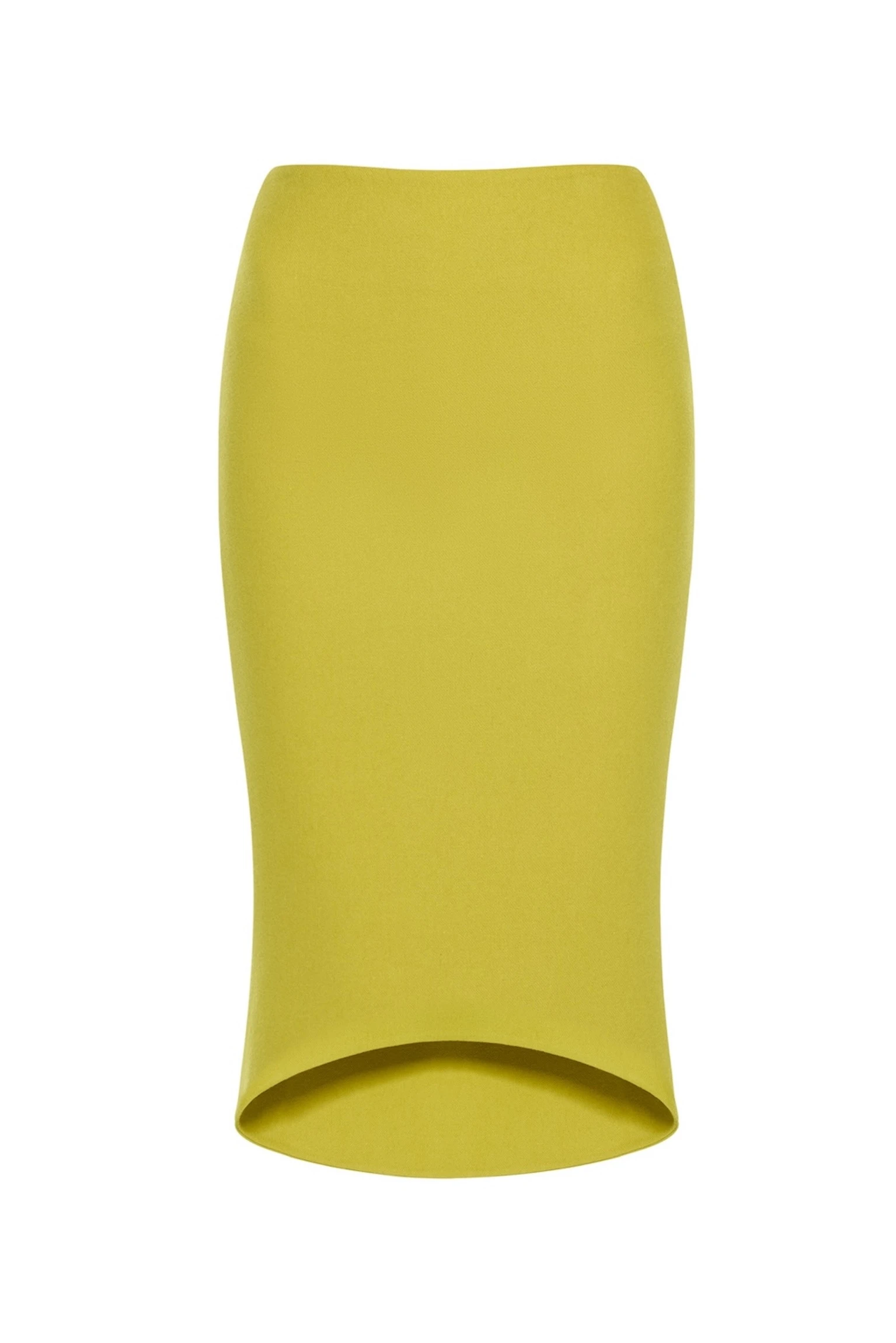 CHATS by C.Dam Sham Skirt in Chartreuse Green CHATS by C.Dam Sham Skirt in Chartreuse Green
