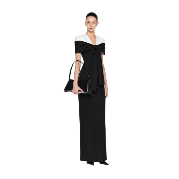 CHATS by C.Dam Sophie Dress in Black and White, view 2
