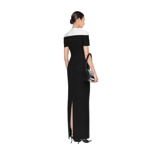 CHATS by C.Dam Sophie Dress in Black and White, view 3