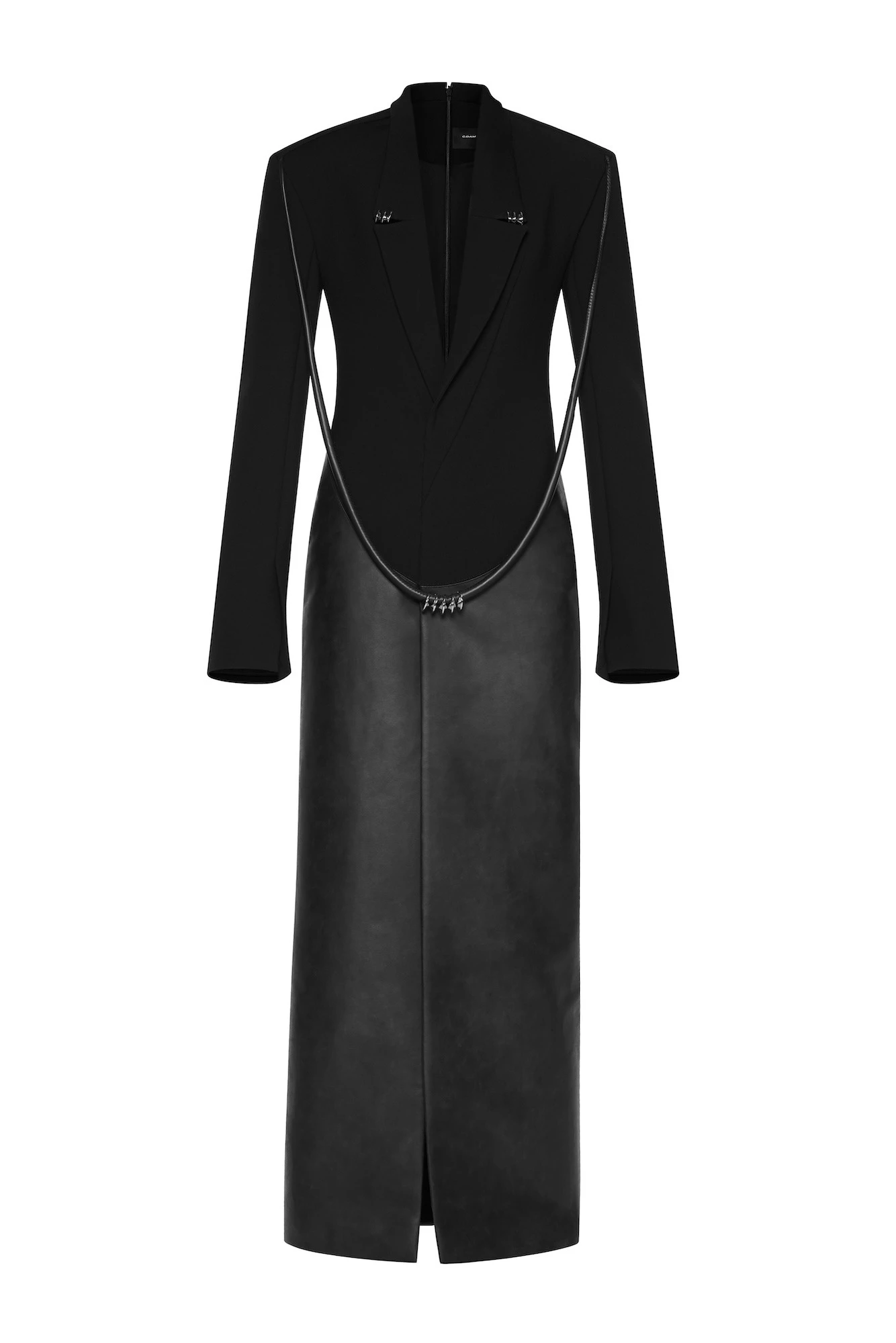 CHATS by C.Dam Vera Coat and Bodysuit Set in Black CHATS by C.Dam Vera Coat and Bodysuit Set in Black