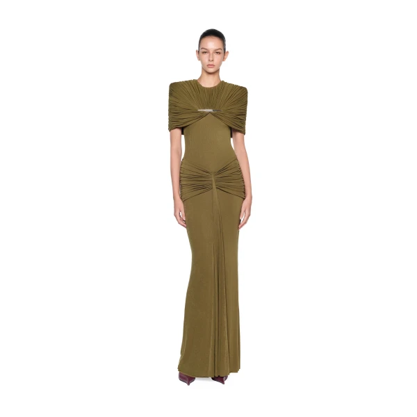 CHATS by C.Dam Virginia Dress in Brown Moss, view 2