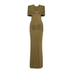 CHATS by C.Dam Virginia Dress in Brown Moss