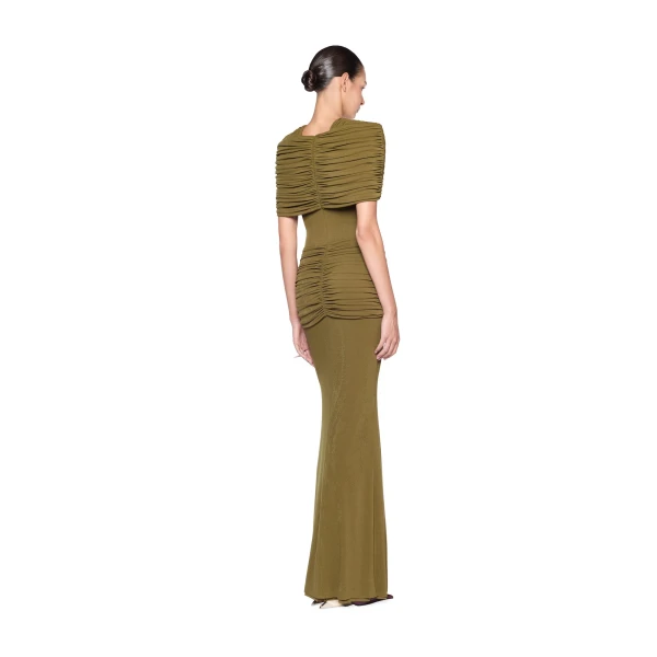 CHATS by C.Dam Virginia Dress in Brown Moss, view 3