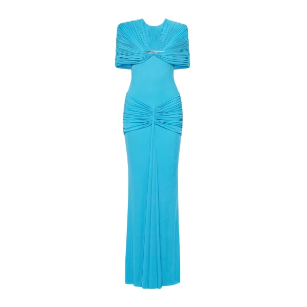 CHATS by C.Dam Virginia Dress in Cerulean Blue