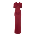CHATS by C.Dam Virginia Dress in Maroon