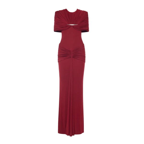 CHATS by C.Dam Virginia Dress in Maroon