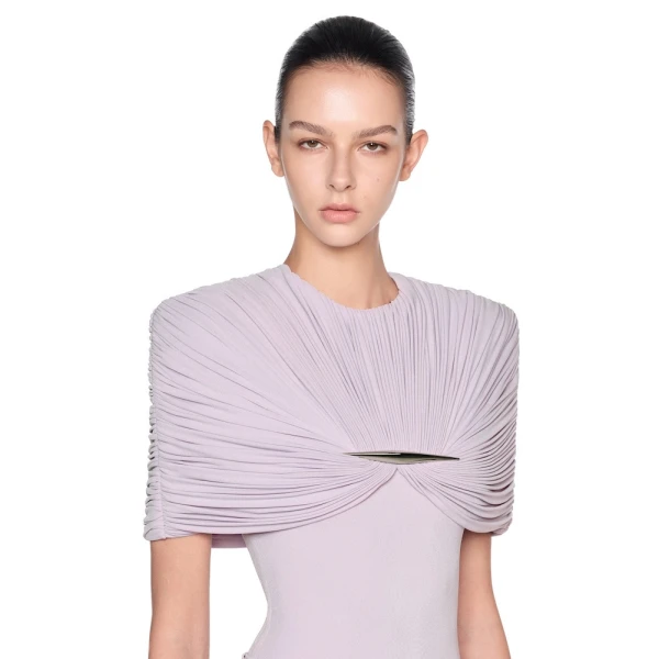 CHATS by C.Dam Virginia Dress in Purple, view 4