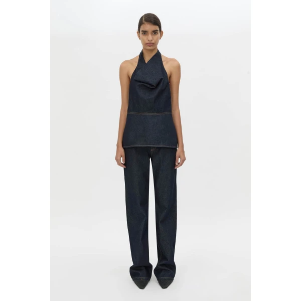 Camilla and Marc Aubrey Denim Top in Indigo, view 5 | Sleeveless | Luxury Shoes 