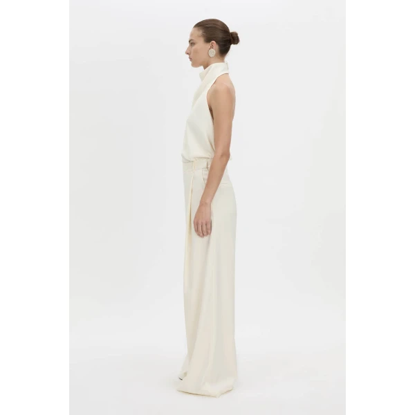 Camilla and Marc Chase Wide Leg Pant in Cream, view 6 | Wide leg pants | Luxury Shoes 