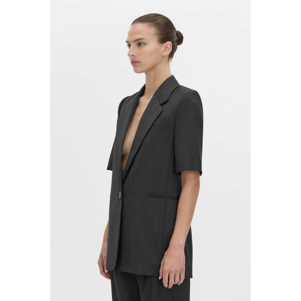 Camilla and Marc Emika Blazer in Charcoal, view 3 | Blazers | Luxury Shoes 