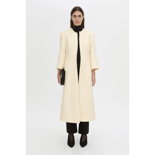 Camilla and Marc Gracia Coat in Cream, view 2 | Coats | Luxury Shoes 
