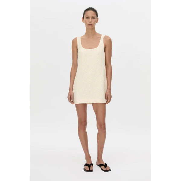 Camilla and Marc Gracia Mini Dress in Cream, view 5 | Mini Dresses | Luxury Shoes 