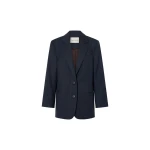 Camilla and Marc Ivar Blazer in Navy Chocolate Check | Blazers | Luxury Shoes 