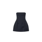 Camilla and Marc Ivar Bodice Top in Navy Chocolate Check | Sleeveless | Luxury Shoes 