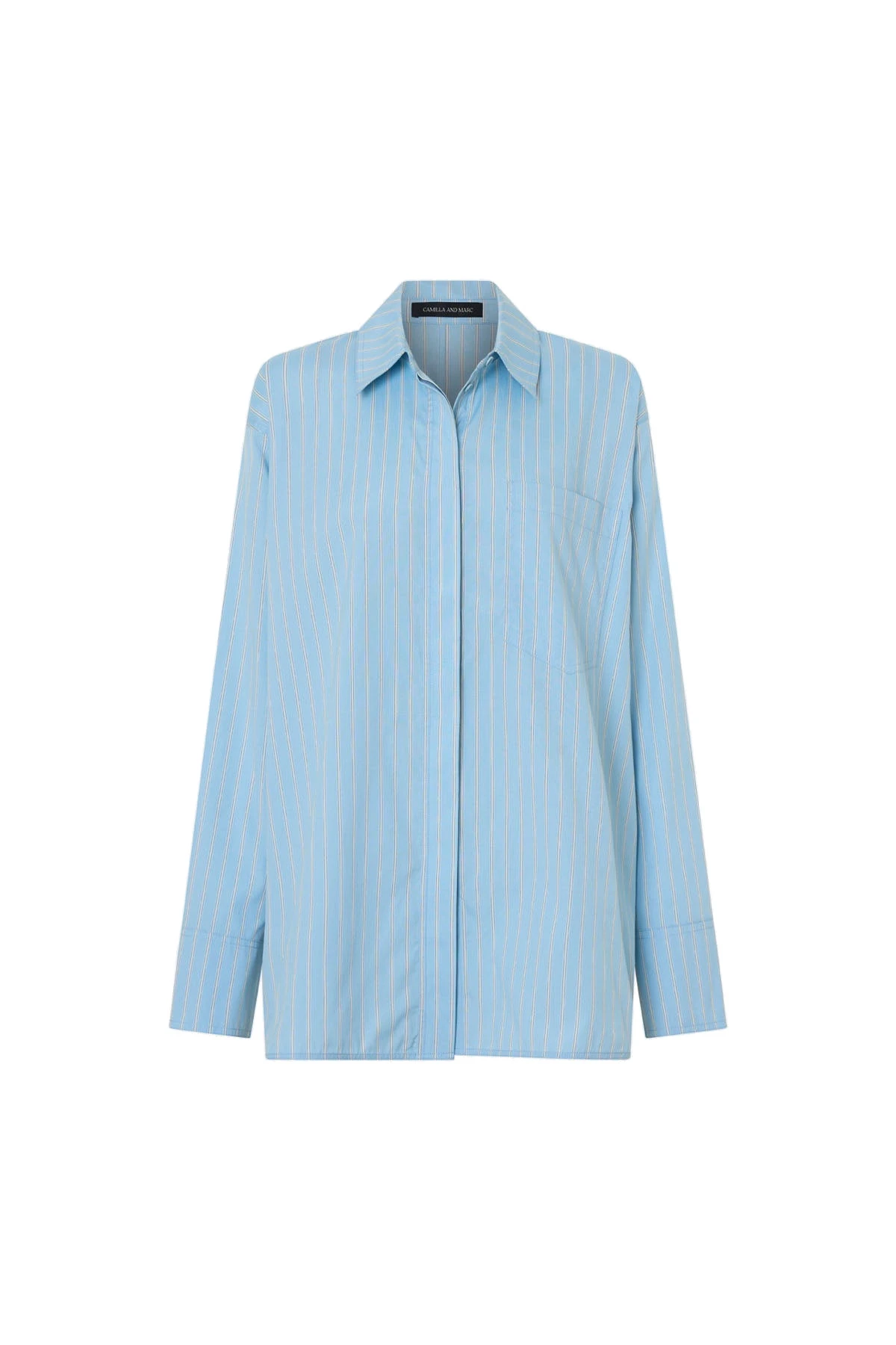 Camilla and Marc Jenie Stripe Shirt in Baby Blue Stripe Camilla and Marc Jenie Stripe Shirt in Baby Blue Stripe | Shirts | Luxury Shoes