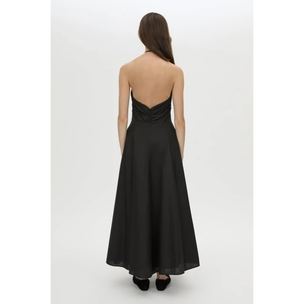 Camilla and Marc Lira Midi Dress in Black, view 5 | Midi Dresses | Luxury Shoes 
