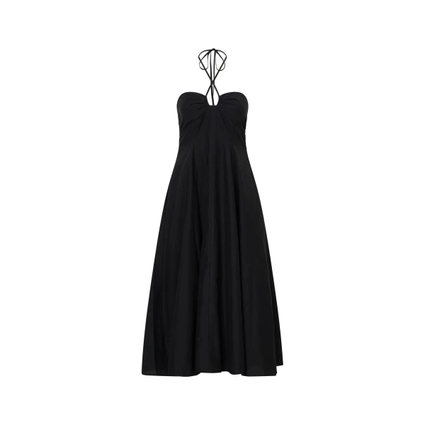 Camilla and Marc Lira Midi Dress in Black | Midi Dresses | Luxury Shoes 
