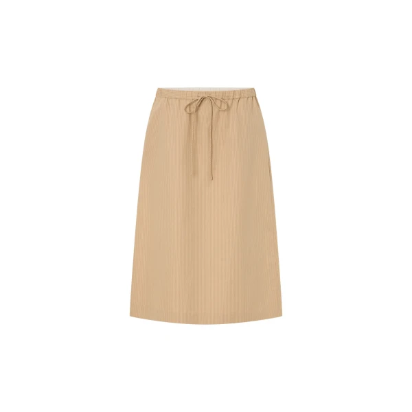 Camilla and Marc Oren Stripe Midi Skirt in Ochre Stripe | Midi Skirts | Luxury Shoes 