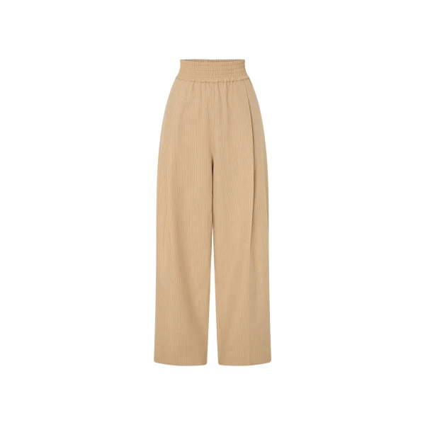 Oren Stripe Wide Leg Pant in Ochre Stripe