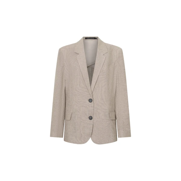 Camilla and Marc Phostre Linen Relaxed Blazer in Sand | Blazers | Luxury Shoes 