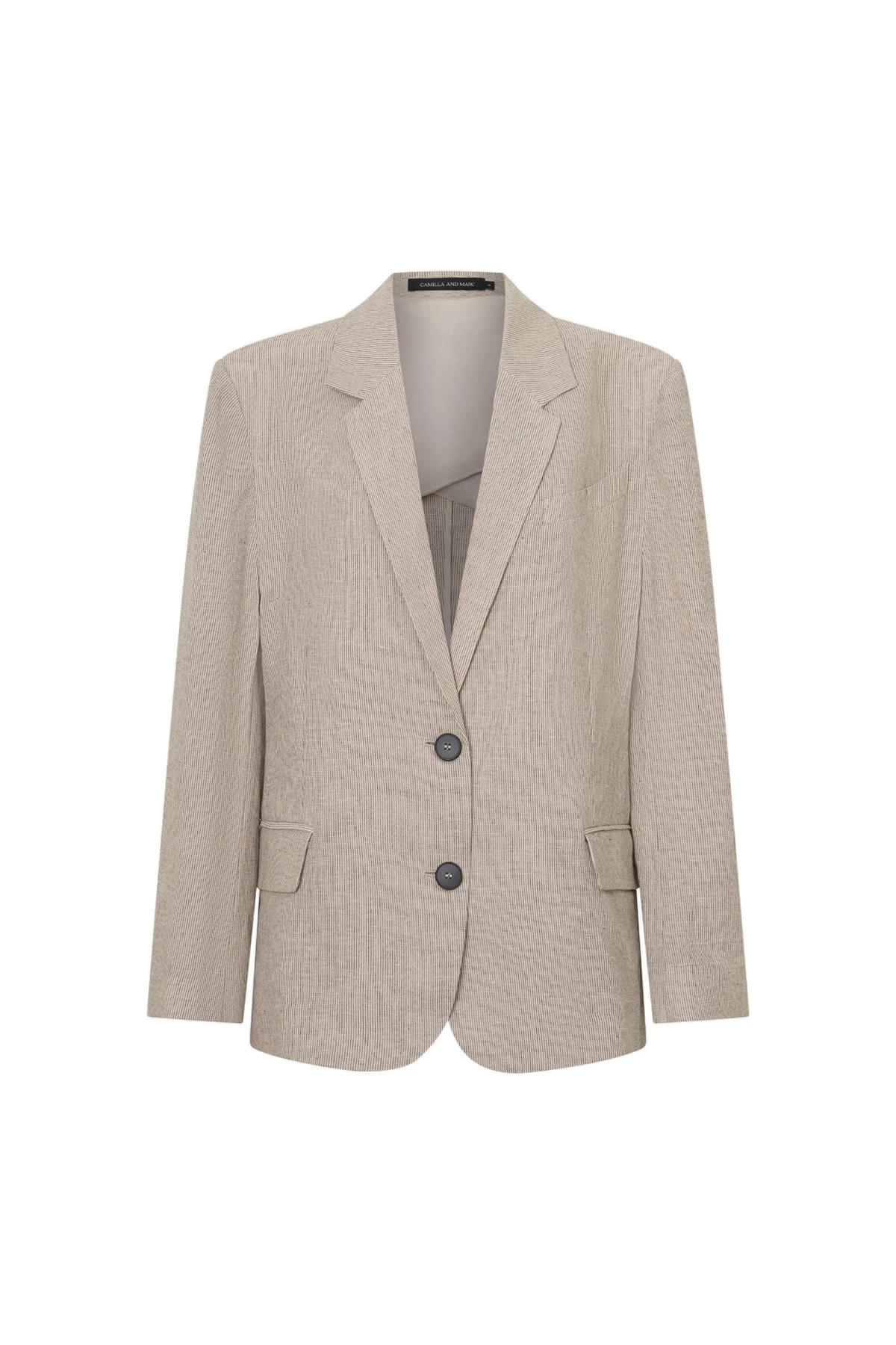 Camilla and Marc Phostre Linen Relaxed Blazer in Sand Camilla and Marc Phostre Linen Relaxed Blazer in Sand | Blazers | Luxury Shoes