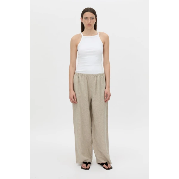 Camilla and Marc Phostre Relaxed Pant in Sand, view 5 | Wide leg pants | Luxury Shoes 