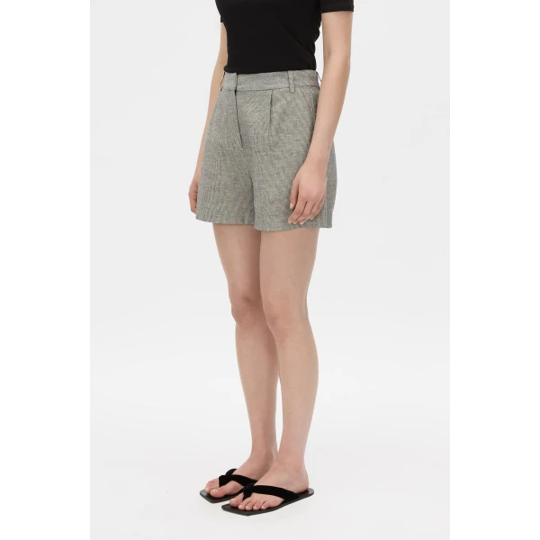 Camilla and Marc Phostre Tailored Short in Black and White, view 3 | Shorts | Luxury Shoes 