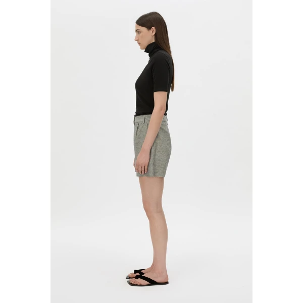 Camilla and Marc Phostre Tailored Short in Black and White, view 6 | Shorts | Luxury Shoes 