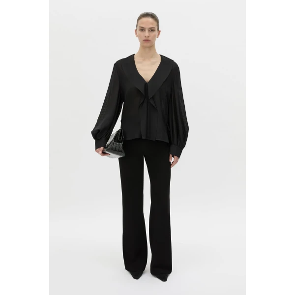 Camilla and Marc Rene Long Sleeve Top in Black, view 2 | Long Sleeve | Luxury Shoes 