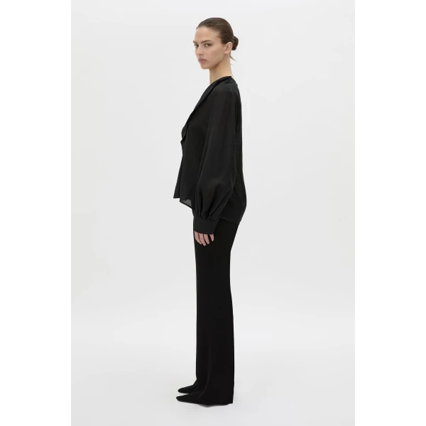 Camilla and Marc Rene Long Sleeve Top in Black, view 5 | Long Sleeve | Luxury Shoes 