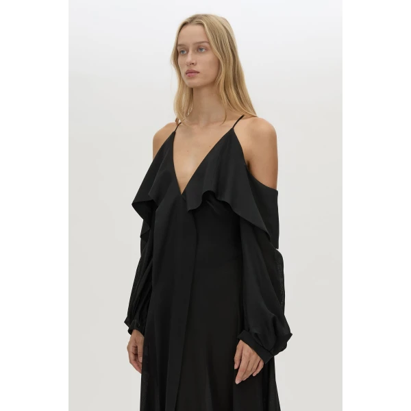 Camilla and Marc Rene Maxi Dress in Black, view 3 | Maxi Dresses | Luxury Shoes 