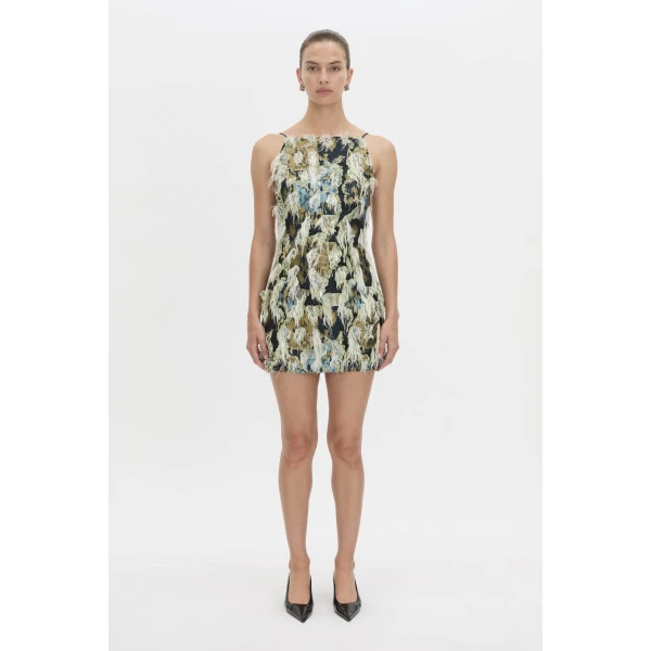 Camilla and Marc Reni Dress in Navy Multi, view 5 | Mini Dresses | Luxury Shoes 