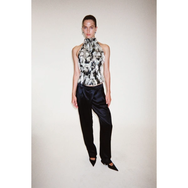 Camilla and Marc Reni Top in Navy Multi, view 4 | Sleeveless | Luxury Shoes 