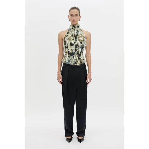 Camilla and Marc Reni Top in Navy Multi, view 6 | Sleeveless | Luxury Shoes 
