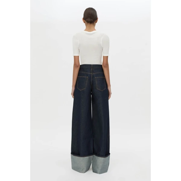 Camilla and Marc Riley Denim Jean in Indigo, view 6 | Denim | Luxury Shoes 