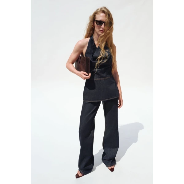 Camilla and Marc Rune Denim Jean in Indigo, view 4 | Denim | Luxury Shoes 