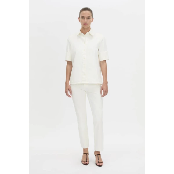 Camilla and Marc Santos Denim Shirt in Salt, view 2 | Shirts | Luxury Shoes 