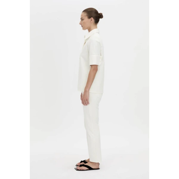 Camilla and Marc Santos Denim Shirt in Salt, view 6 | Shirts | Luxury Shoes 